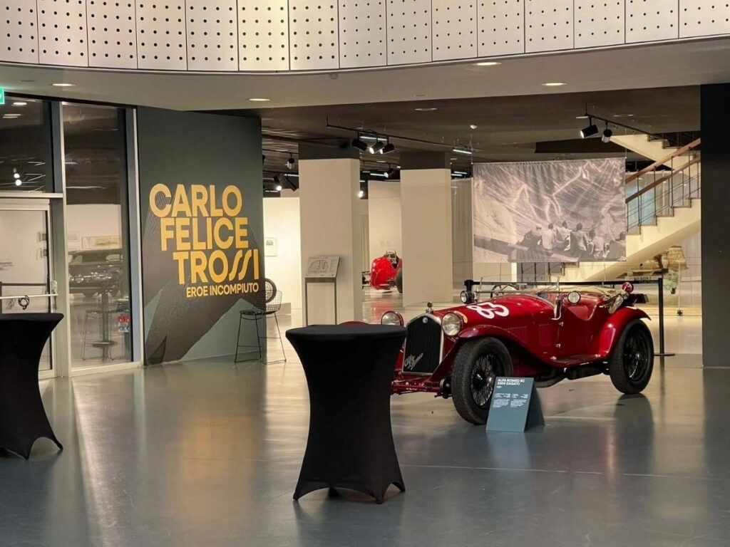 Classic car on display inside the Museo Nazionale dell’Automobile, Turin.