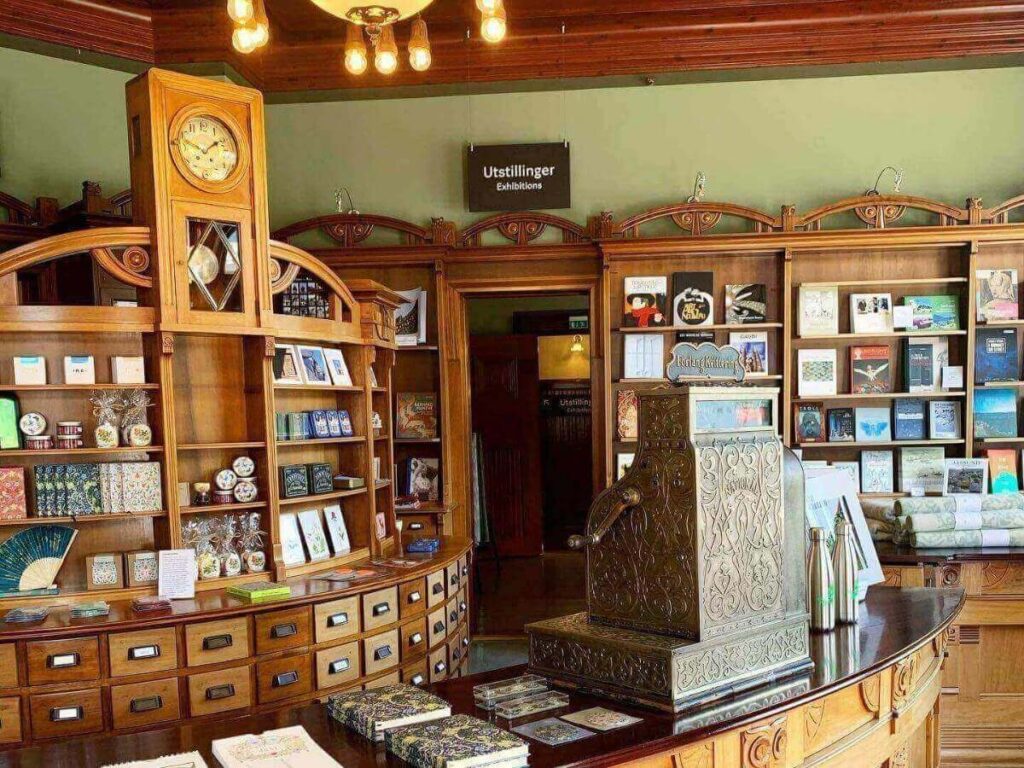 Preserved Art Nouveau interior at the Jugendstilsenteret (Art Nouveau Centre), Ålesund.