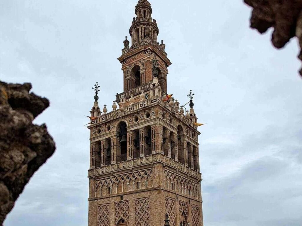 Panoramic rooftop view of Seville from the top of La Giralda