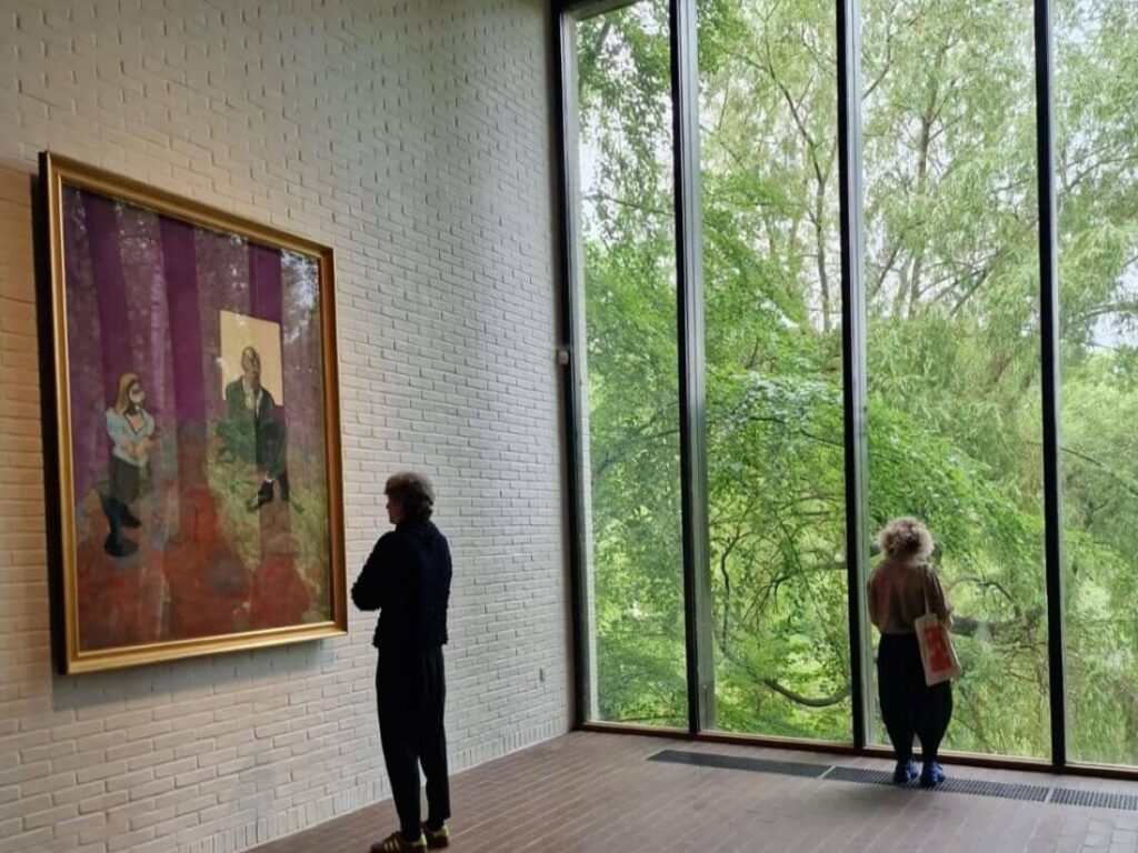 Sculptures on the lawn overlooking the sea at the Louisiana Museum of Modern Art near Copenhagen.