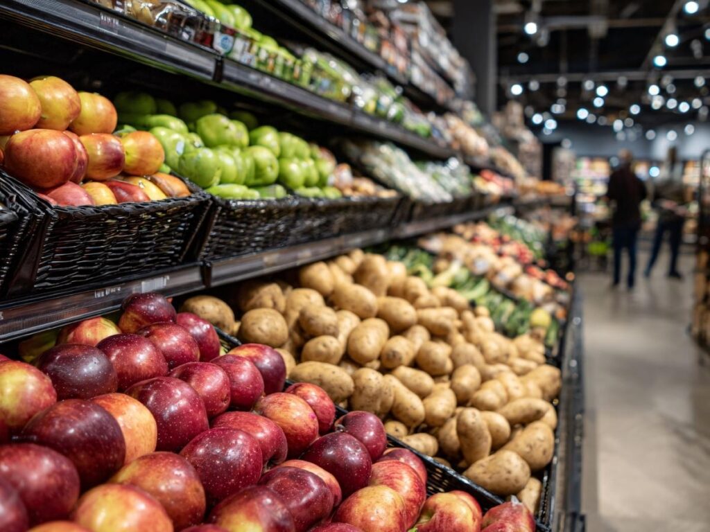 Fresh figs, grapes, and seasonal produce from a small local market on Mljet Island.