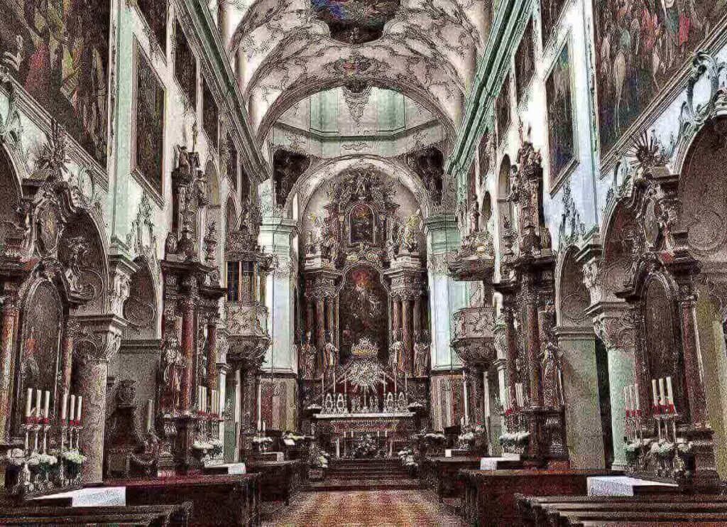 St. Peter’s Cemetery with ornate ironwork and old gravestones