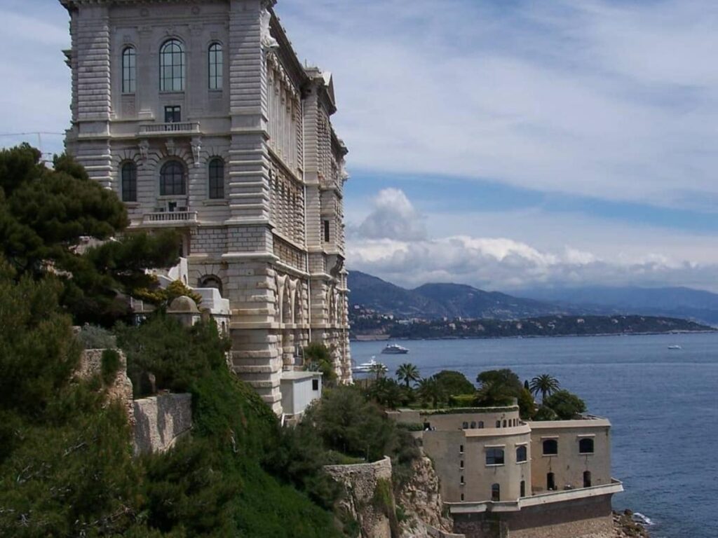 Rooftop terrace of the Oceanographic Museum with sea views