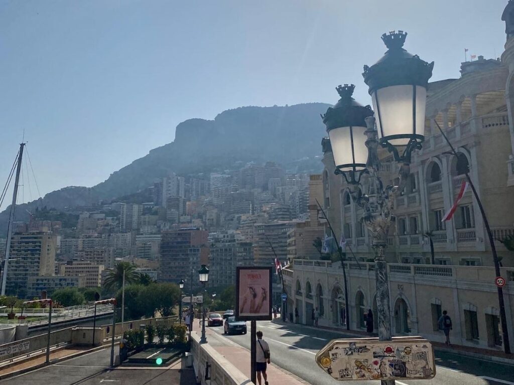 Narrow pastel-colored lanes in Monaco-Ville’s historic Old Town