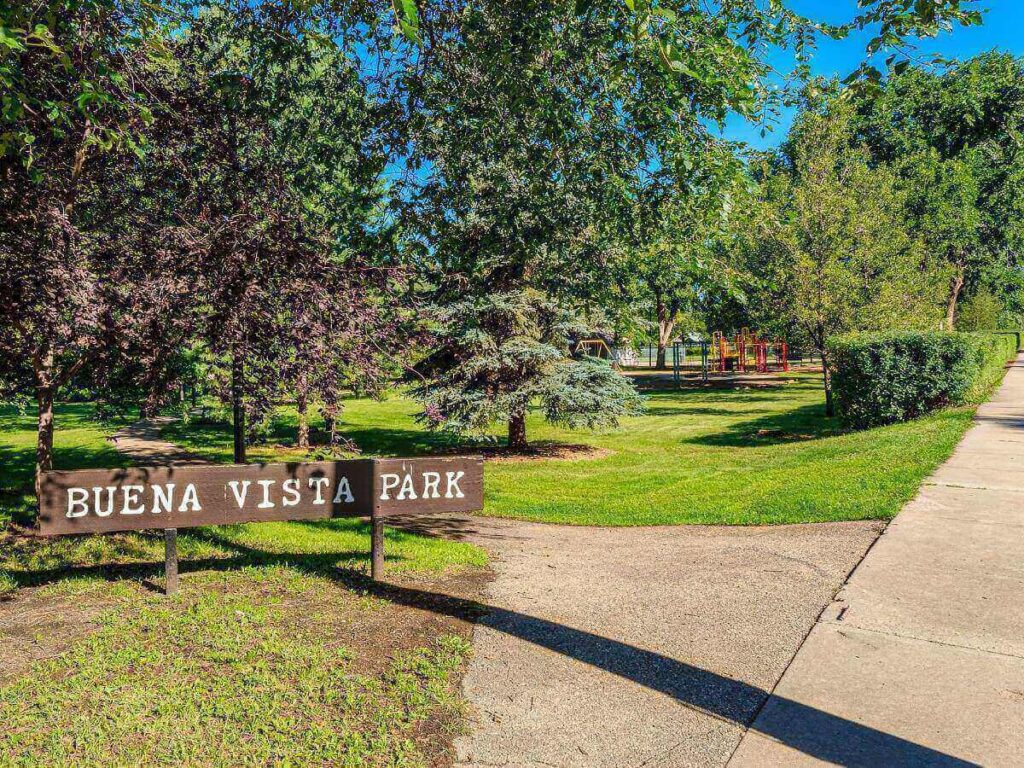 panoramic San Francisco city view from Buena Vista Park hilltop