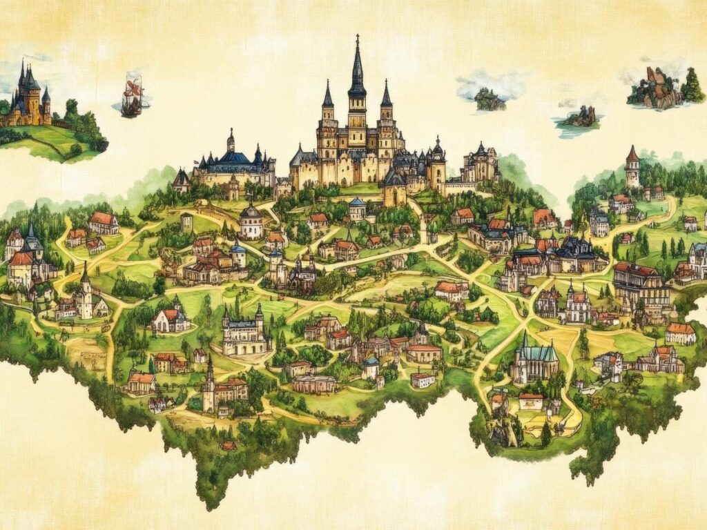 Map showing locations of prettiest villages across England's countryside

