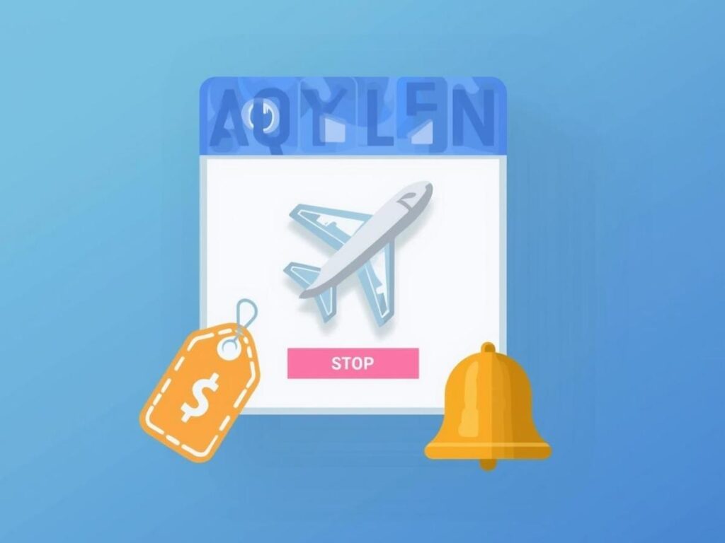 Email notification showing flight price drop alert from Google Flights