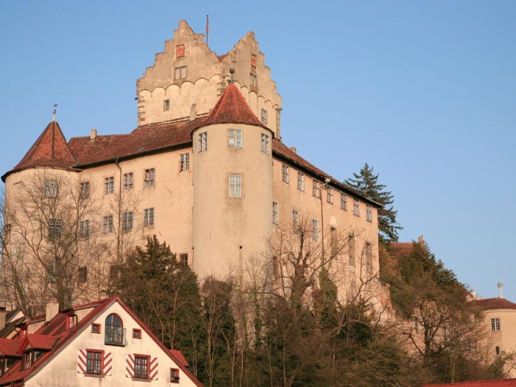 Medieval castle and vineyard town Meersburg on Lake Constance, Germany