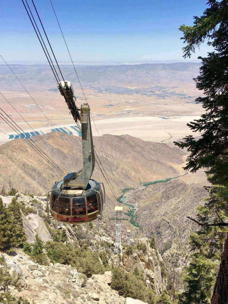 View across the Coachella Valley from the Palm Springs Aerial Tramway