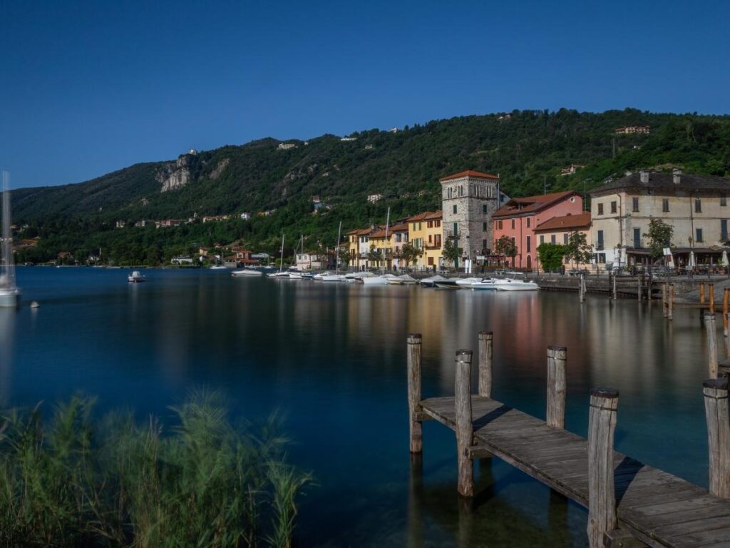 Vermeer Mill Dutch windmill in central square of Pella Iowa during tulip season