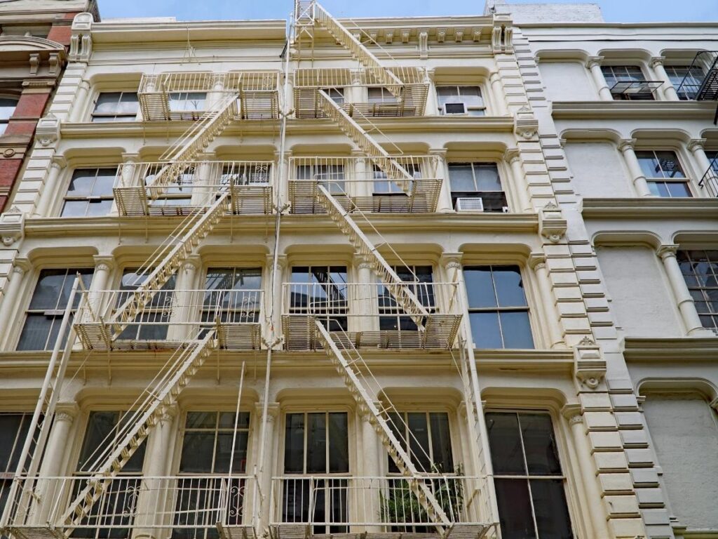 SoHo cast-iron architecture on Greene Street Manhattan
