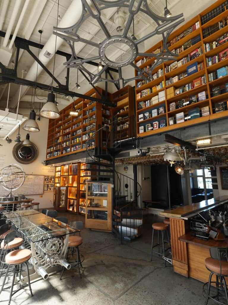 modern interior of The Interval cafe and museum space in San Francisco