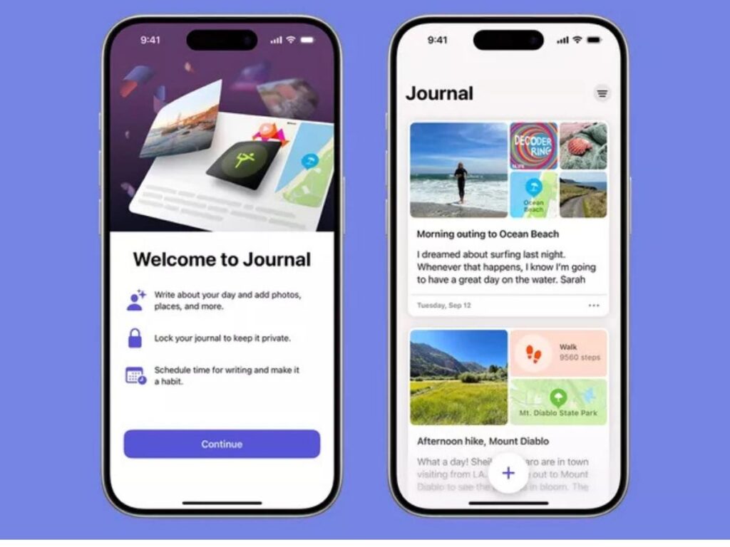 Polar Steps travel journal app displaying trip photos and map pins