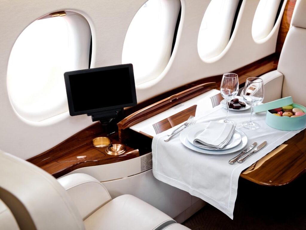 Credit card points and airline miles used to book international first and business class flights