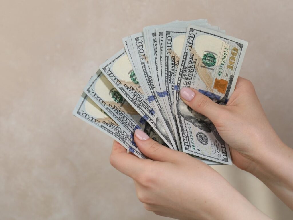 Traveler enjoying Europe trip after saving money on currency exchange