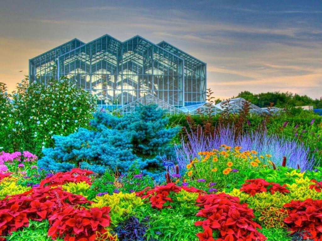 Beautiful botanical displays at Frederik Meijer Gardens in Grand Rapids Michigan