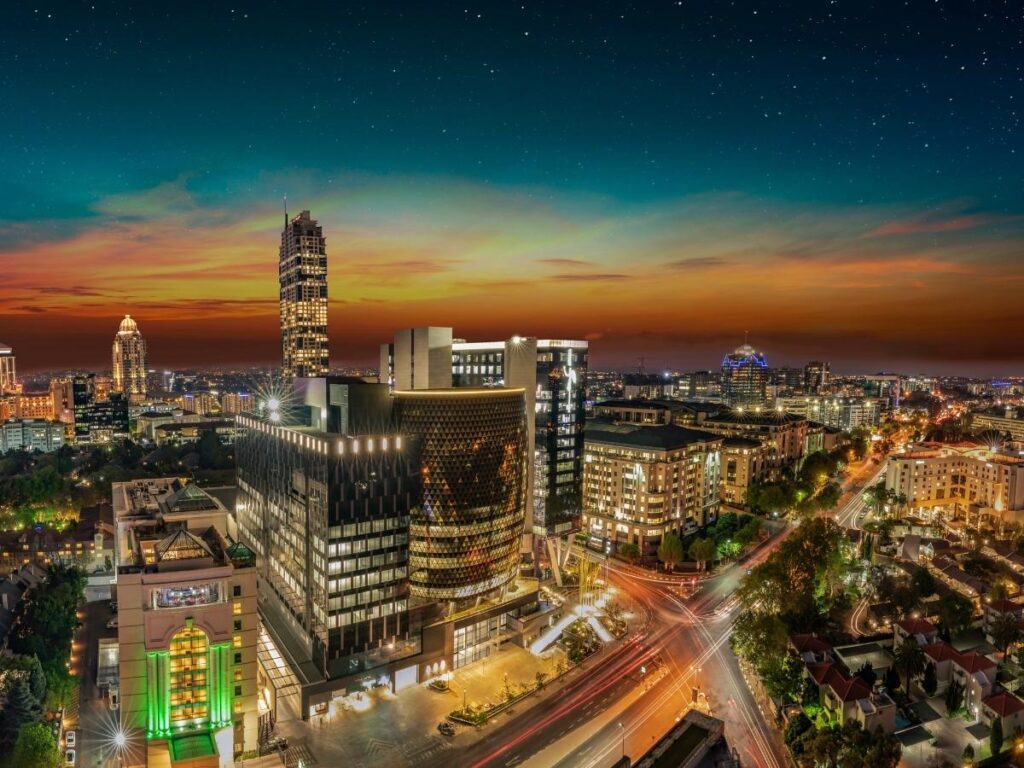 Sandton district in Johannesburg South Africa