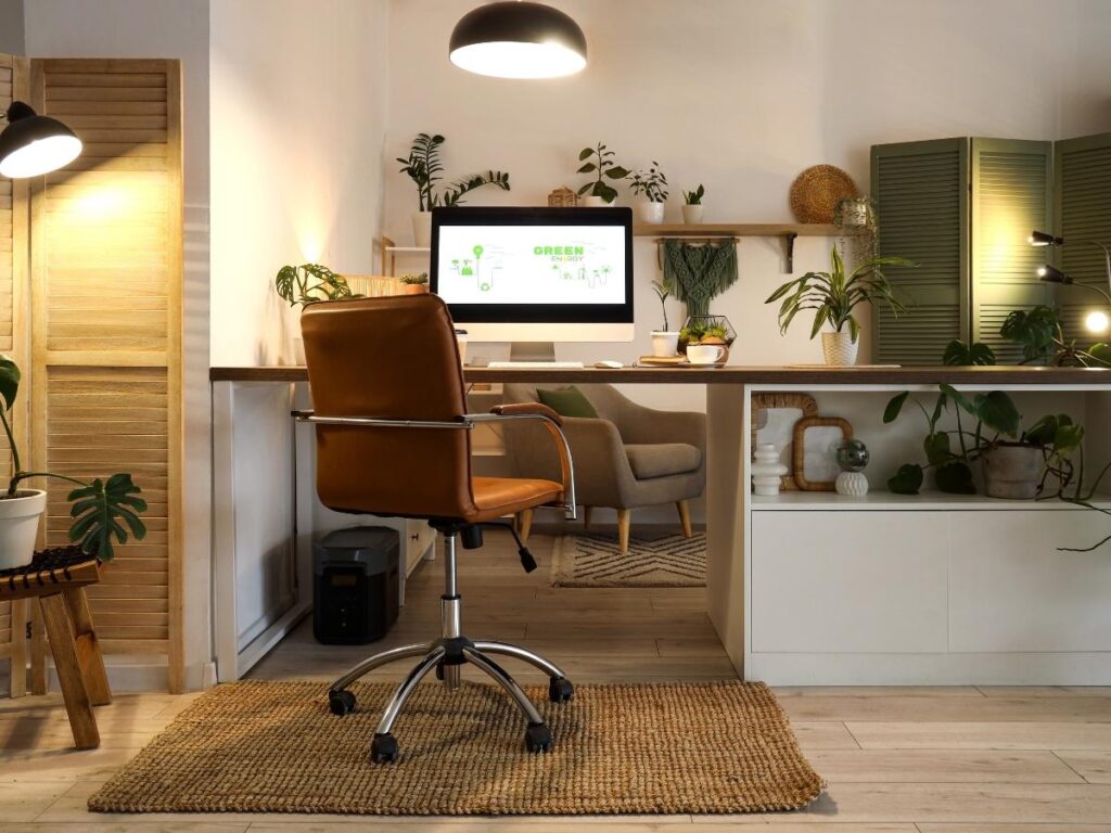 Serviced apartment with dedicated workspace and reliable high-speed internet for remote work