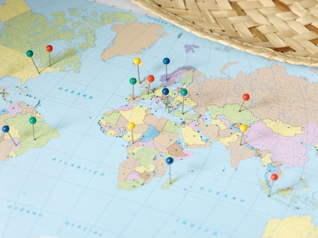 Traveler researching destinations and making travel decisions