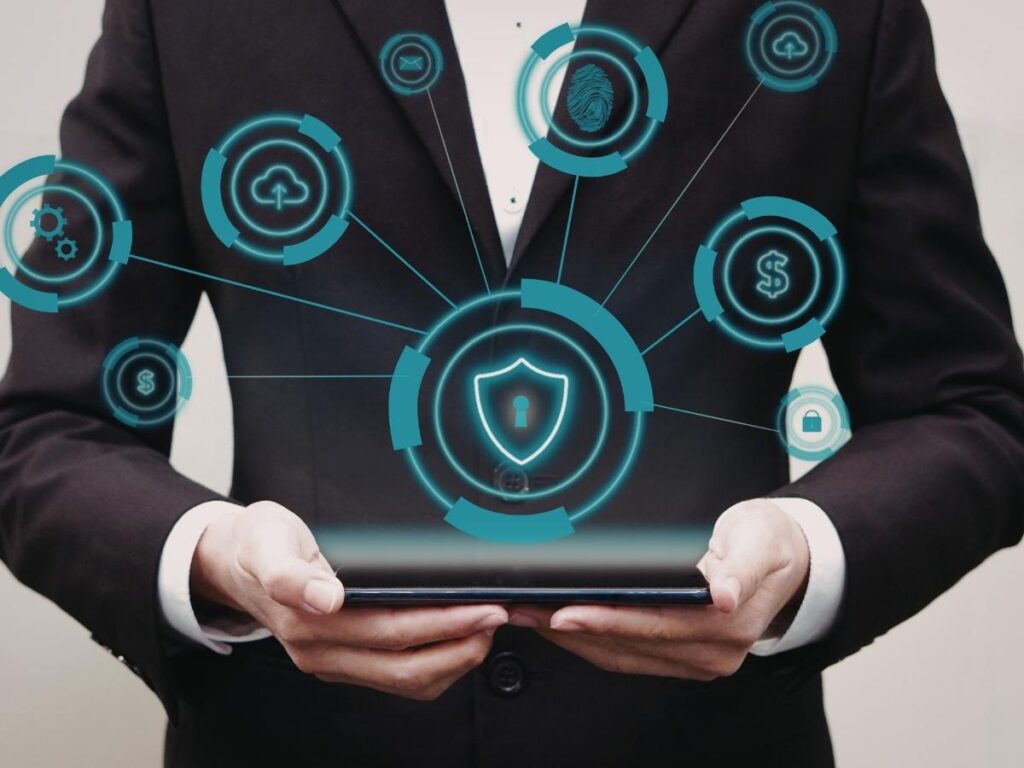 Digital illustration of a globe with encrypted network connections showing how a VPN reroutes internet traffic through a secure server