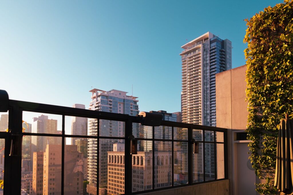 Ace Hotel Los Angeles historic theater building with rooftop pool