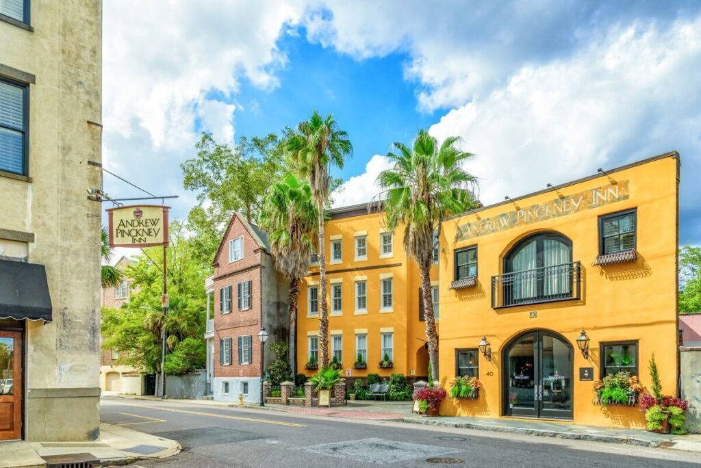 Andrew Pinckney Inn boutique hotel with rooftop breakfast in Charleston