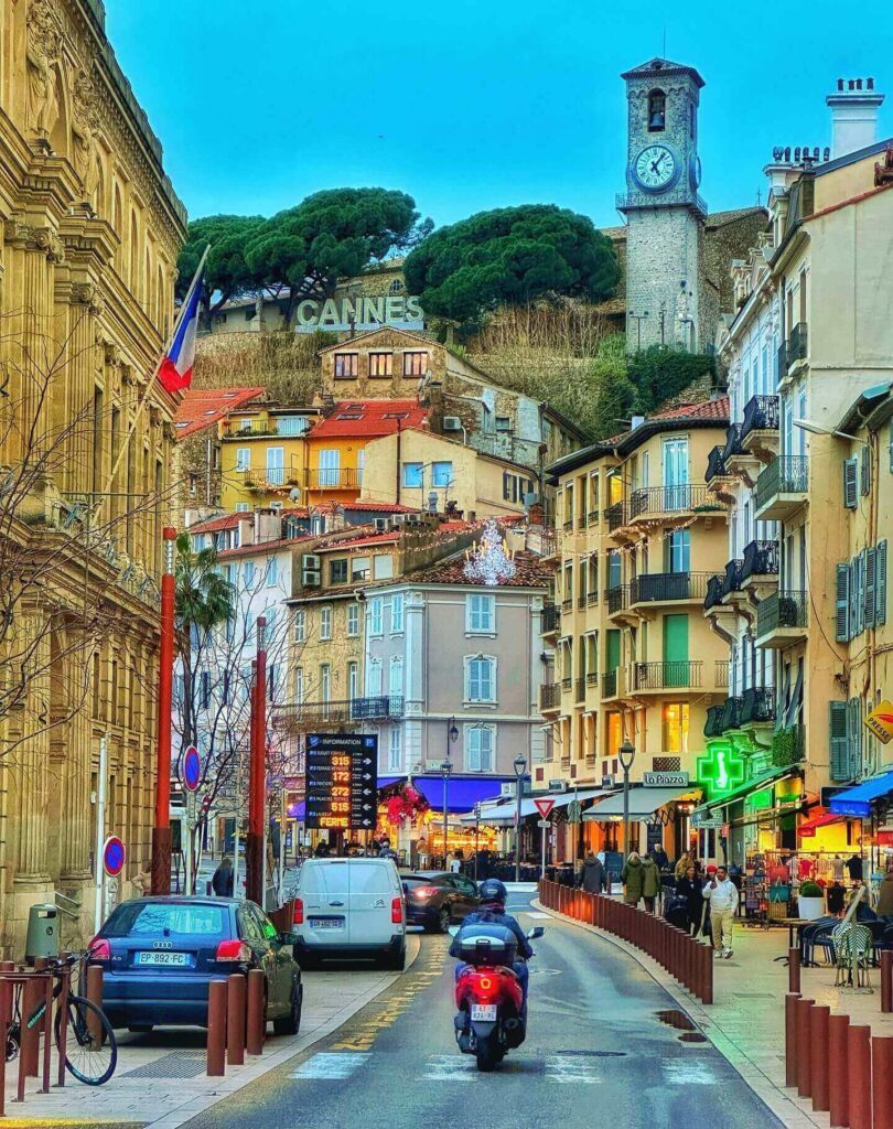 A day in Cannes with morning walk, Old Town views, beach time, and evening harbor