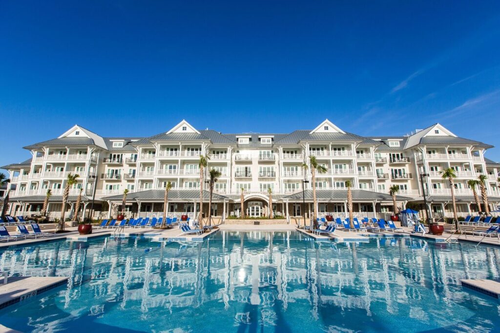 Charleston Harbor Resort and Marina Beach Club waterfront resort with harbor views