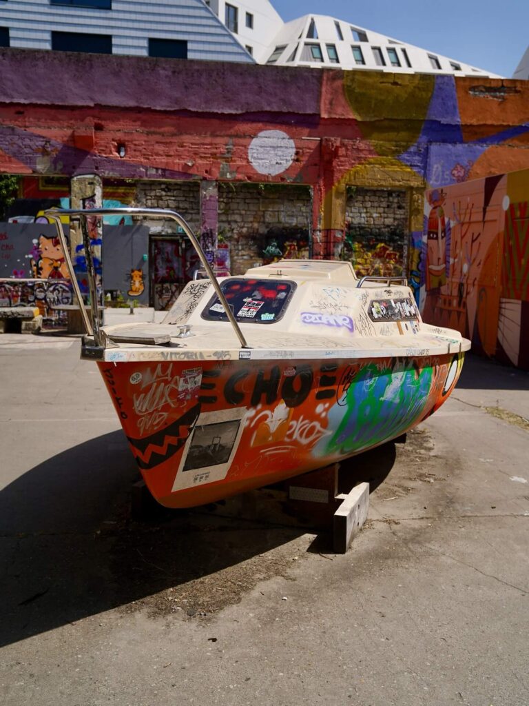 Street art and creative space at Darwin Ecosystem in Bordeaux