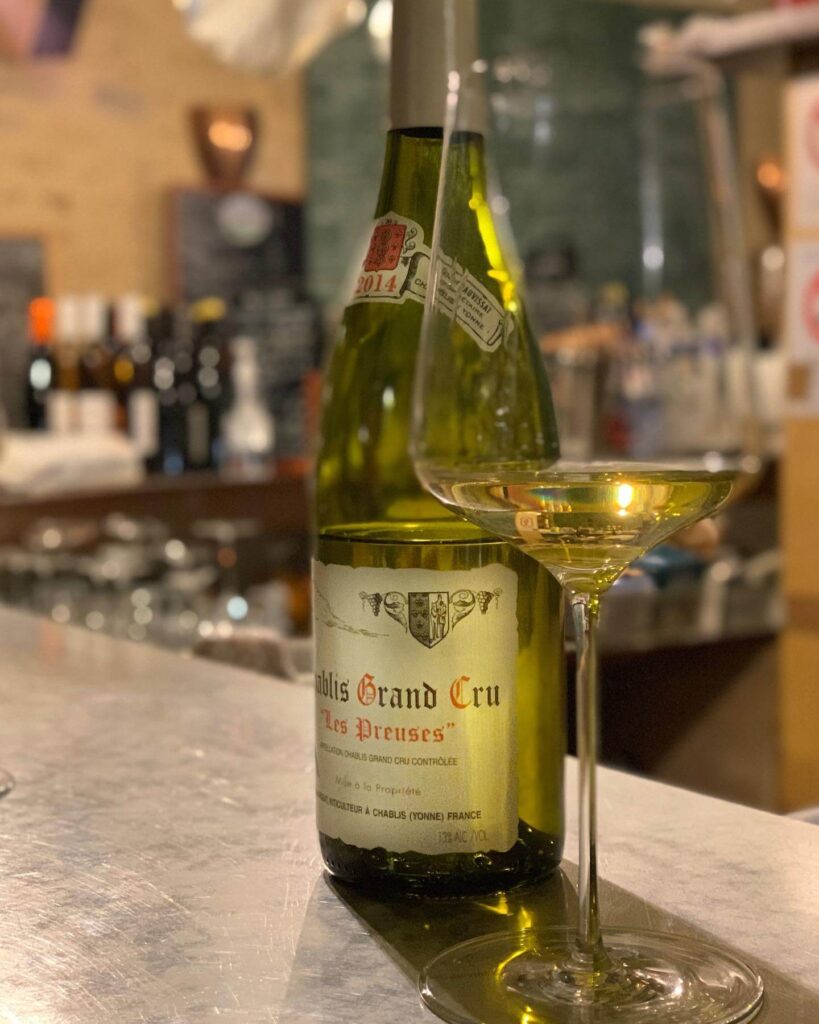 Burgundy wine served in a cozy wine bar in Dijon France