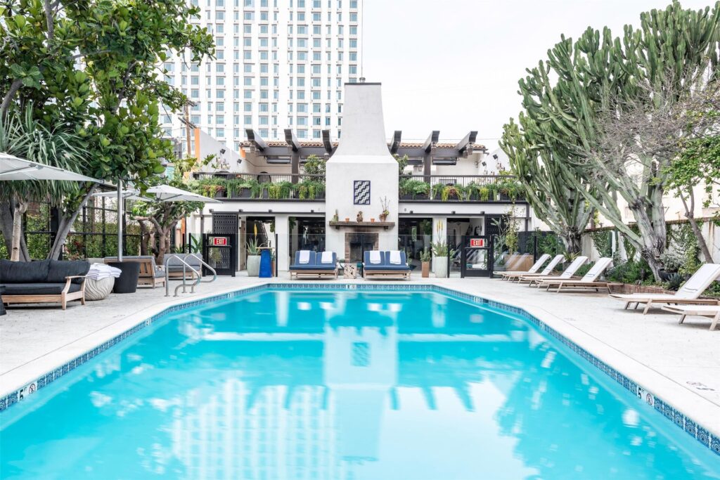 Hotel Figueroa downtown Los Angeles with Moroccan-style pool area