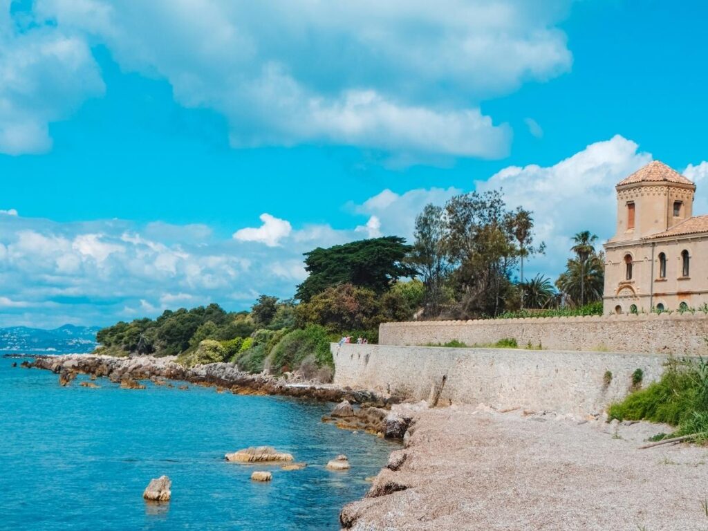 Peaceful monastery and vineyards on Île Saint-Honorat near Cannes