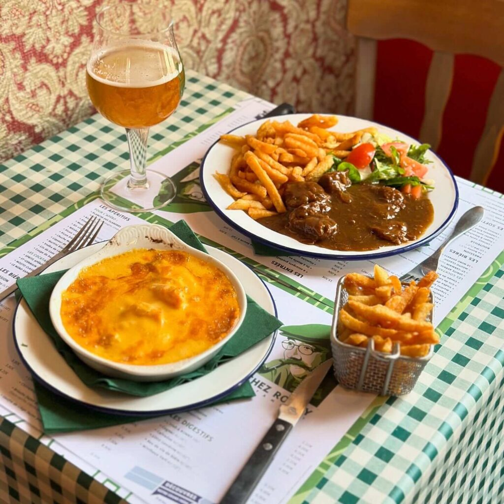 Traditional carbonnade flamande beef stew from Lille France