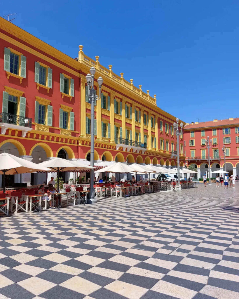 Exterior of Musée Matisse in Nice with surrounding gardens