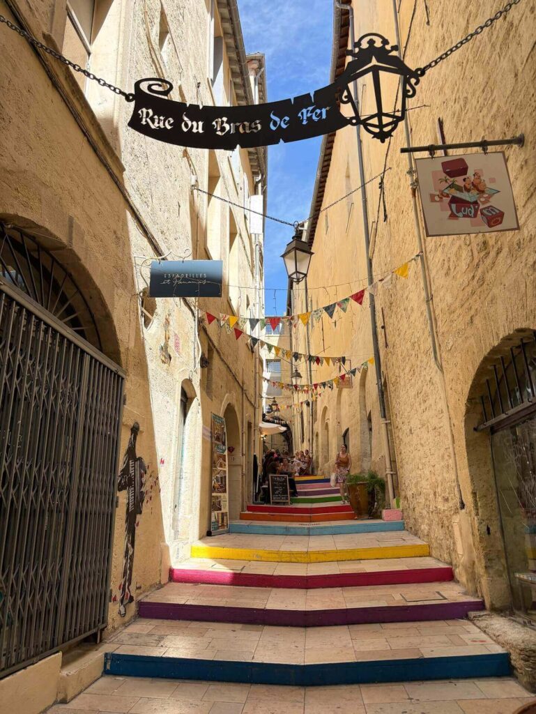 Morning walk through Montpellier old town streets