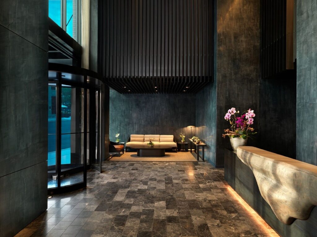 Nobu Hotel Chicago minimalist Japanese-style guest room