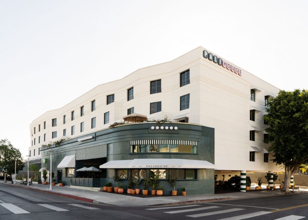 Palihouse West Hollywood apartment-style suite with kitchen and living space