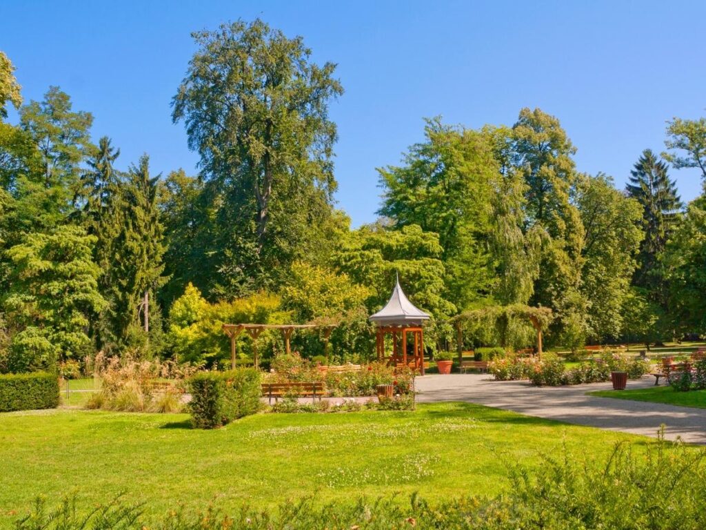 Peaceful park and lake at Parc de l’Orangerie Strasbourg