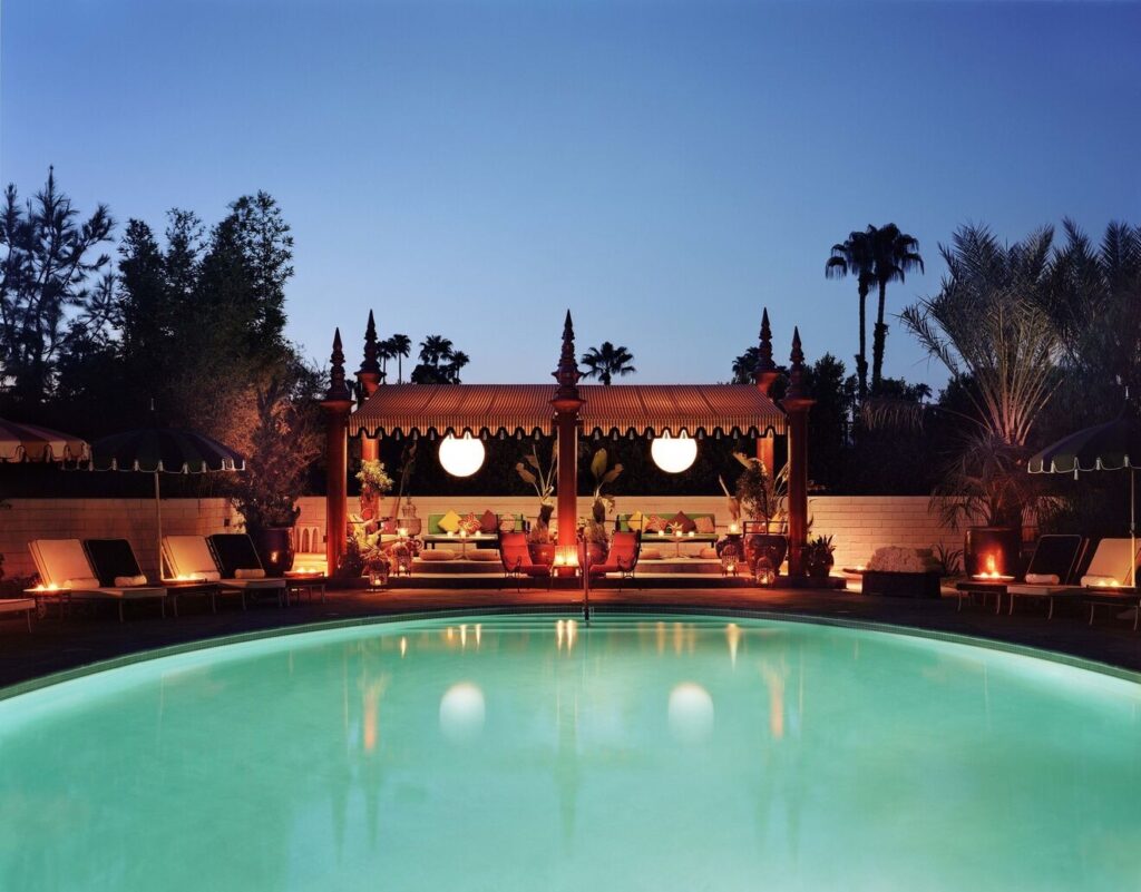Parker Palm Springs luxury resort with gardens pools and stylish interiors