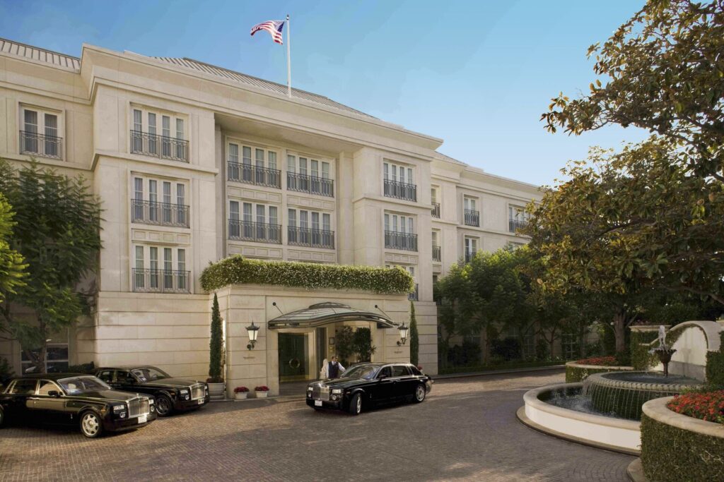 The Peninsula Beverly Hills luxury hotel with private gardens and elegant suites