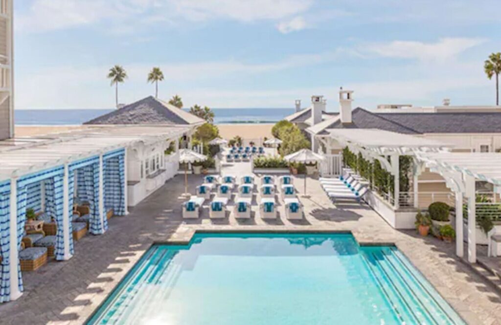 Shutters on the Beach Santa Monica oceanfront hotel with direct beach access