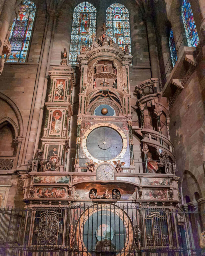 Astronomical clock inside Strasbourg Cathedral