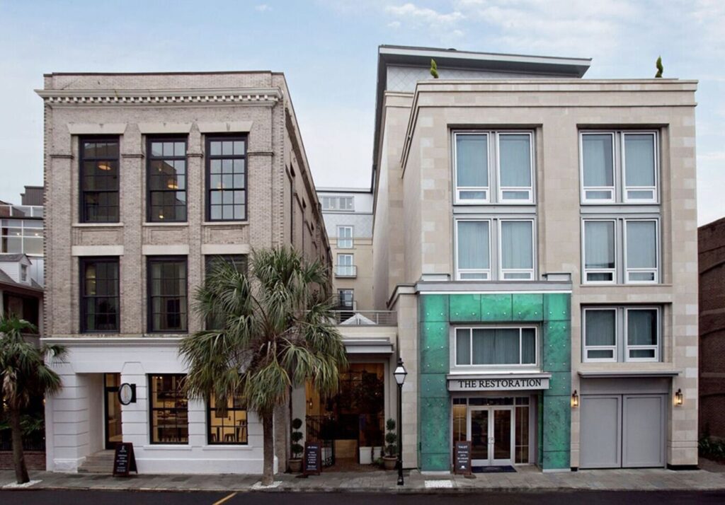 The Restoration Charleston boutique hotel with rooftop restaurant on King Street