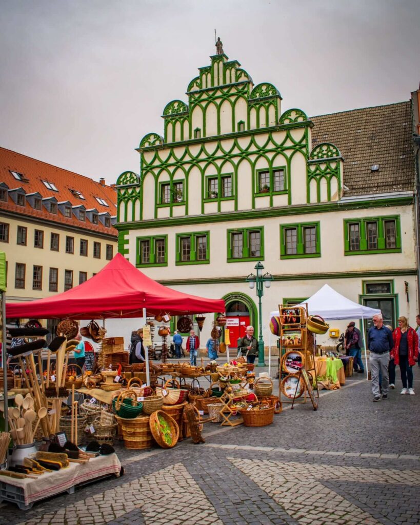 Busy Wazemmes market in Lille with local food stalls