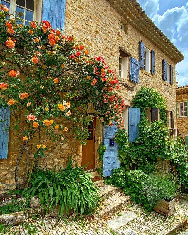Springtime in Aix-en-Provence with flowers and outdoor cafés