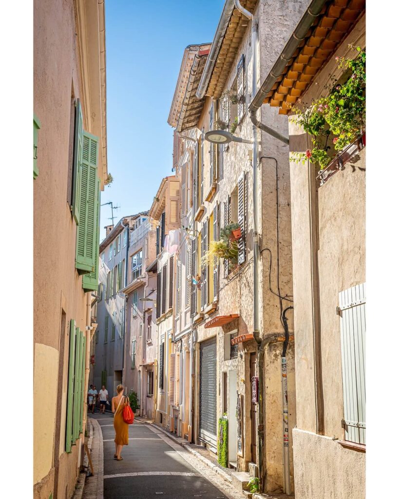View of Antibes Old Town showing compact walkable layout