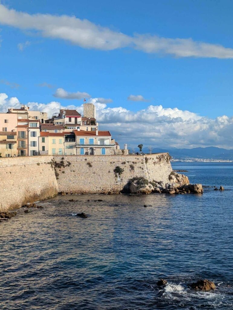 View of the Mediterranean from Antibes ramparts