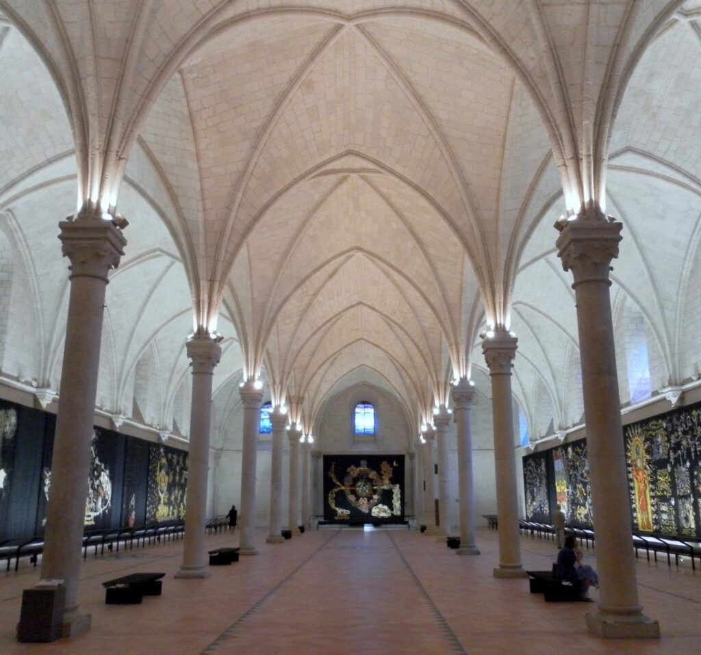 Apocalypse Tapestry inside Château d’Angers gallery