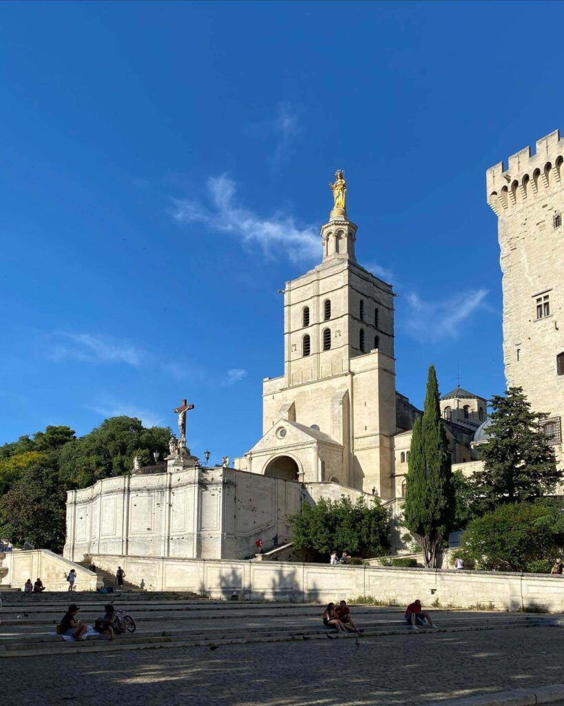 View from Avignon Cathedral overlooking the Rhône River