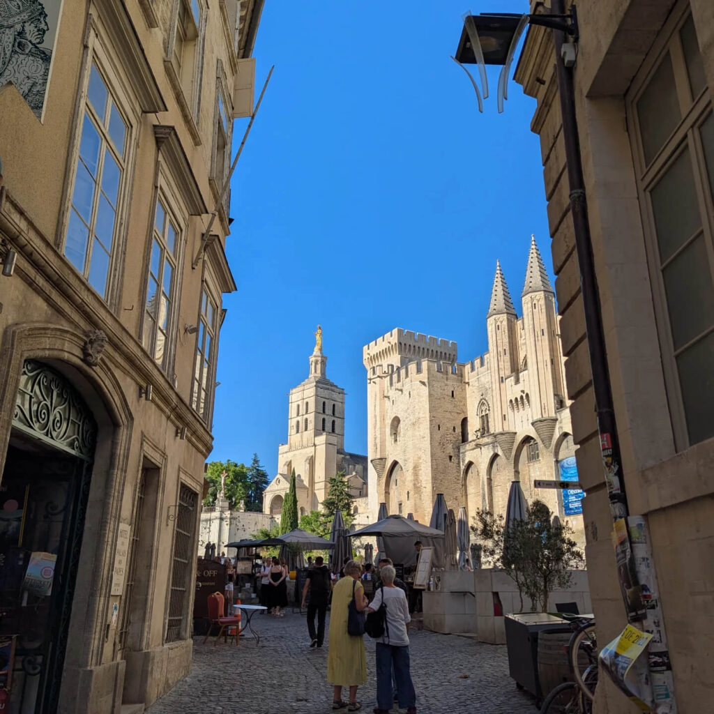 Quiet neighborhood outside Avignon city walls